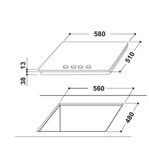 Варочная поверхность Hotpoint Ariston THC 641 W/IX/HA EE Варочная поверхность Hotpoint Ariston THC 641 W/IX/HA EE
