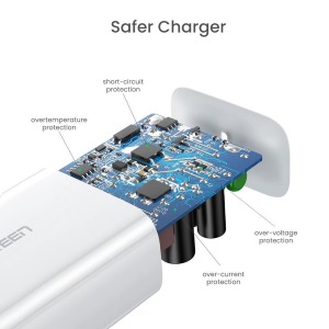 Мережевий зарядний пристрій Ugreen CD127 Type-C PD 30W Charger White зображення 5