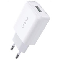 Мережевий зарядний пристрій Ugreen CD122 18W USB QC 3.0 Charger (White)