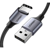 Кабель Ugreen US288 USB - Type-C Cable Aluminum Braid 1.5м (Black)