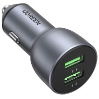 Автомобільний зарядний пристрій Ugreen CD213 36W 2xUSB QC 3.0 3A Car Charger (Dark Blue) Автомобільний зарядний пристрій Ugreen CD213 36W 2xUSB QC 3.0 3A Car Charger (Dark Blue)