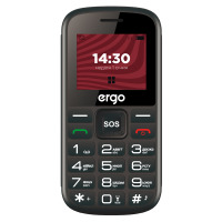 Мобільний телефон ERGO R202 Dual Sim Black Мобільний телефон ERGO R202 Dual Sim Black